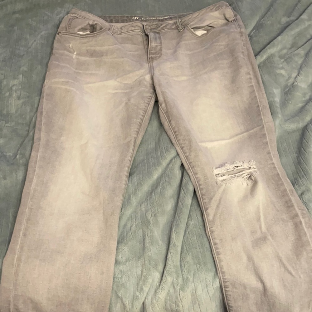 Old Navy Gray Boyfriend Straight jeans